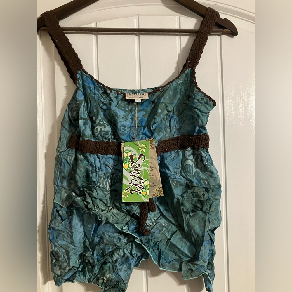 Crochet tropical Santiki junior top